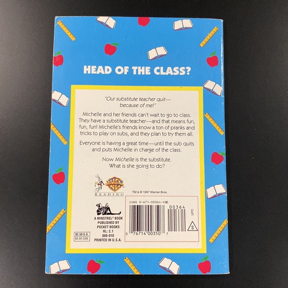 Full House Michelle #12: The Substitute Teacher by Cathy East Dubowski - Novel - Picture 2 of 6